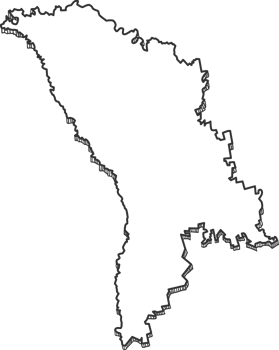Hand Drawn of Moldova 3D Map png