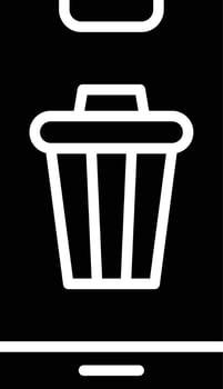 Bin Vector Icon Design Illustration