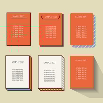 SET OF POP TEXT BOX FRAME. GRAPHIC ELEMENTS FOR DESIGN vector