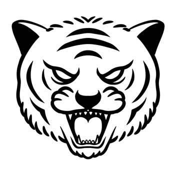 tiger illustration hand drawn for design element. png