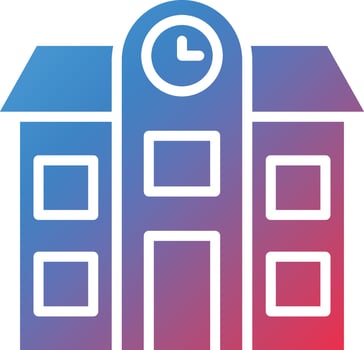 School Icon Style vector