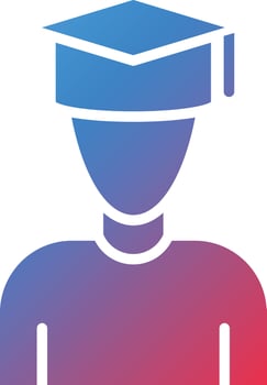 Student Icon Style vector