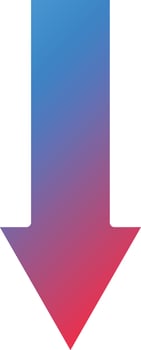 Down Arrow Icon Style vector
