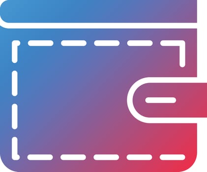 Wallet Icon Style vector