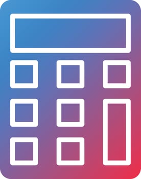 Calculator Icon Style vector