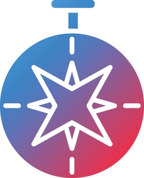 Compass Icon Style vector