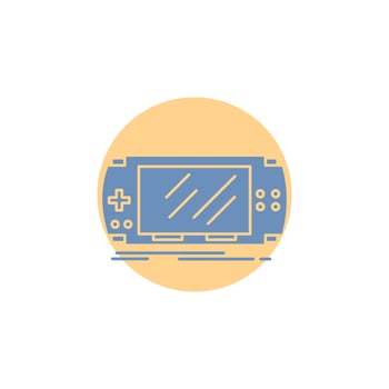 Console. device. game. gaming. psp Glyph Icon. vector