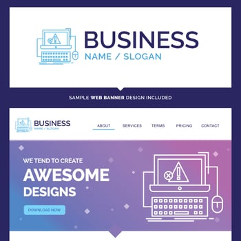 Beautiful Business Concept Brand Name vector
