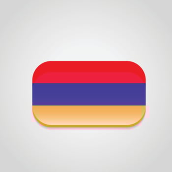 Armenia Flag Rounded corner vector