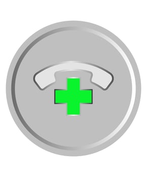 Clinic Medical Service Phone Call vector