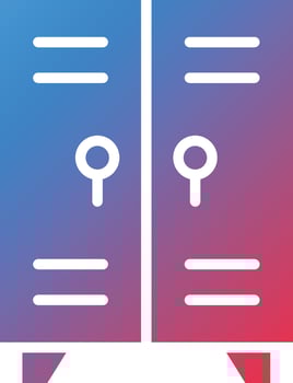 Lockers Icon Style vector
