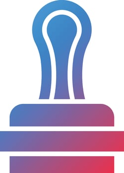 Stamp Icon Style vector