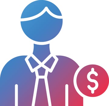 Accountant Icon Style vector