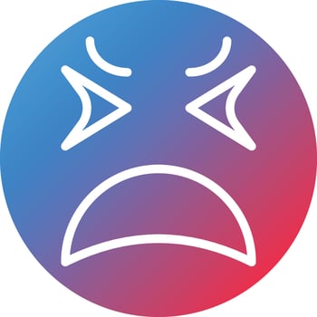 Upset Icon Style vector
