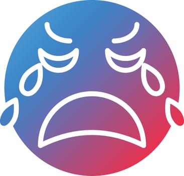 Crying Icon Style vector