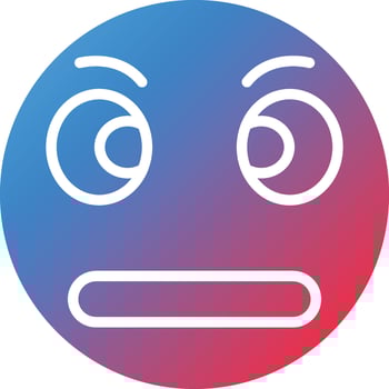 Rolling Eyes Icon Style vector
