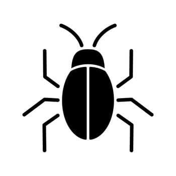 Cockroach flat icon vector