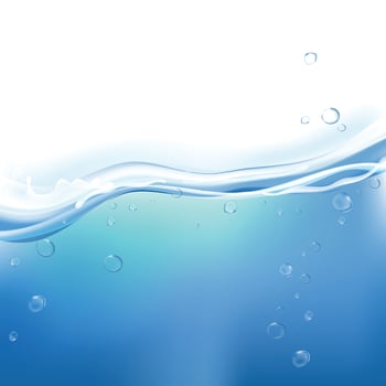 Realistic Water Background vector