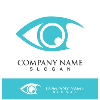 Eye care vector logo design