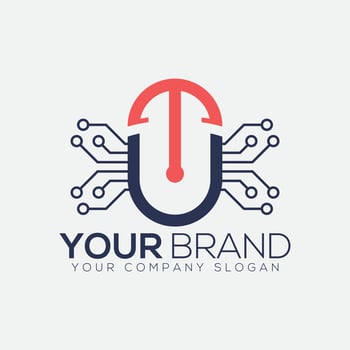 Tu Technology Simple, Modern Logo. Tech Logo Vector Illustration. Technology Logo Design.