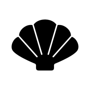 Shell sea flat icon vector