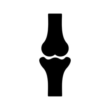 Knee bones vector icon