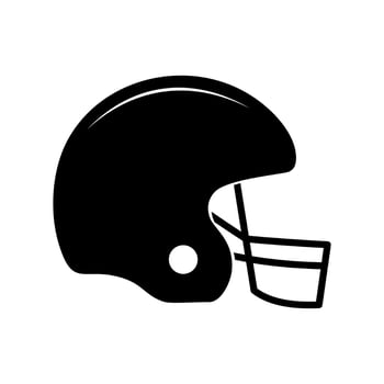 american football helmet icon vector
