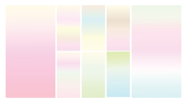 Modern Screen vector multicolor pastel gradient Background. Vibrant smooth soft color gradient for Mobile Apps, background Design. Bright Soft Color Gradient for mobile apps.