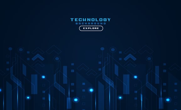 modern technology background futuristic style vector