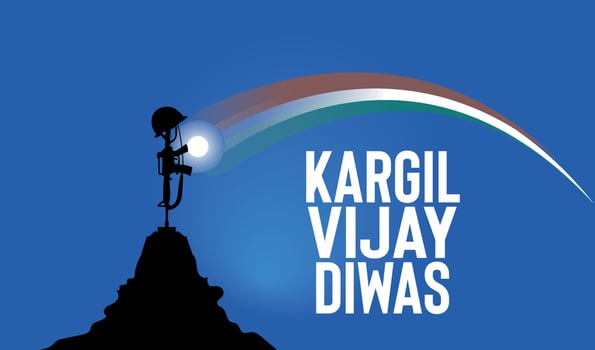 Kargil Vijay Diwas illustration vector