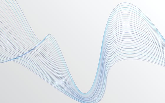 Wave with shadow. Abstract blue lines on a background vector