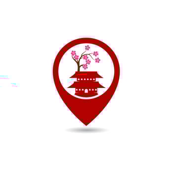 Gate Japan Vector icon design illustration
