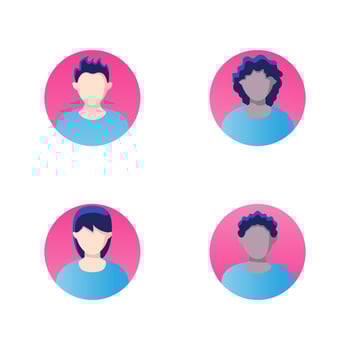 Avatar Vector icon design illustration