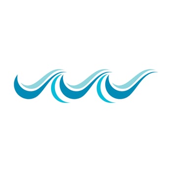 Water wave icon vector design