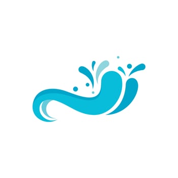 Water wave icon vector design