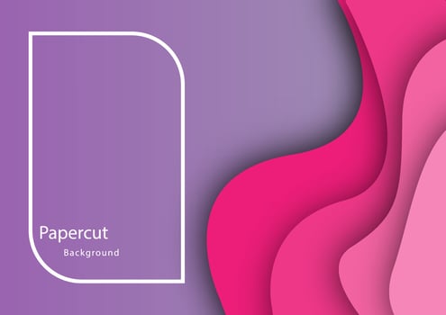 Abstract colorful paper cut  wallpaper background vector