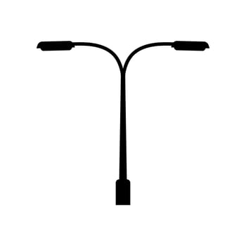 Street light flat icon vector