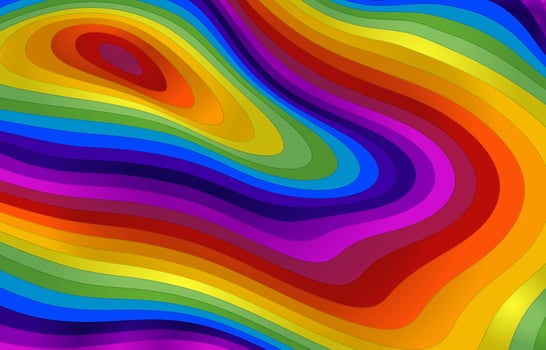 Wave Rainbow Background vector