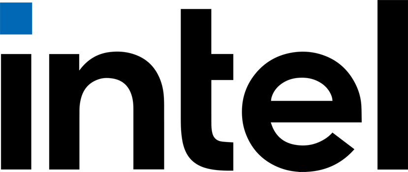 Intel brand icon illustration. Top tech company logotype. png