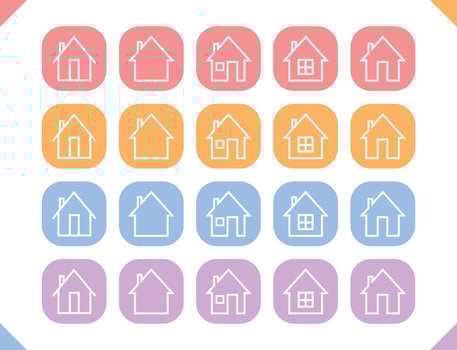 House and Home Outline Icon vector