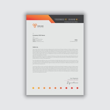 Letterhead design, company and creative letterhead design vector