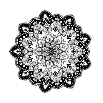 Mandala for coloring book png