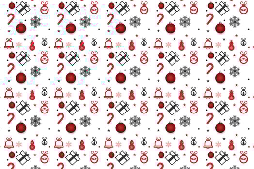 Winter seamless pattern with christmas trees, spruce woods on white background. Surface design for wrapping, giftwrap, textile, fabric, paperand scrapbook wallpaper vector