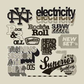 T-shirt Templates Logos Vector. Can Be Used For T-shirt Print, Mug Print, Pillows, Fashion Print Design, Kids Wear, Baby Shower, Greeting And Postcard. T-shirt Design vector