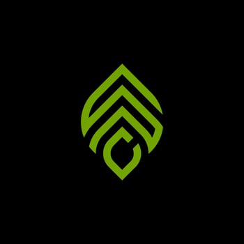 logo Leaf SC Letter Design Monogram Icon Vector Template