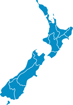doodle freehand drawing of new zealand map. png