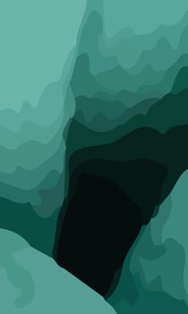Aesthetic green liquid abstract background vector