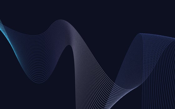 Stylish Blue Gradient wavy lines abstract background design vector