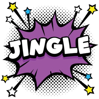jingle Pop art comic speech bubbles book sound effects vector
