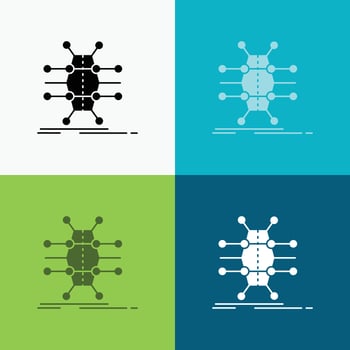 Distribution. grid. infrastructure. network. smart Icon Over Various Background. glyph style design. designed for web and app. Eps 10 vector illustration